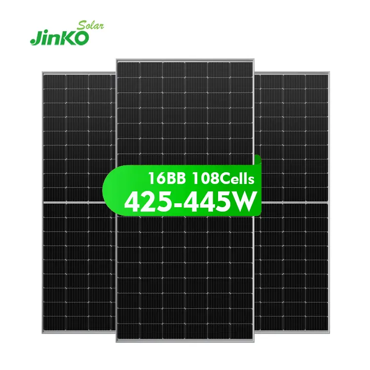 Jinko Goedkoopste Home Module Kit 425W 430W 435W 455W Mono Cell Perc Zonnepaneel Half Gesneden Zwarte Cel