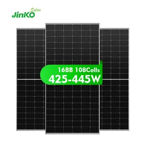 Jinko Cheapest Home Module Kit 425W 430W 435W 455W Mono Cell PERC Solar Panel Half Cut Black Cell