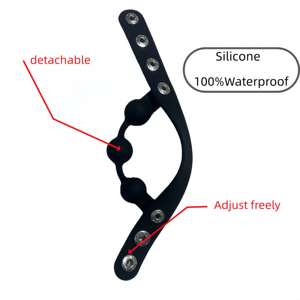 Мужское силиконовое кольцо для члена для усиления эрекции, длительного и более интенсивного секса, с функцией задержки эякуляции - Product Image 4
