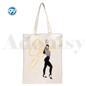 Vintage 90s inspirado Selena Quintanilla moda Casual compras niñas mano mujeres elegante lona niños bolsos de hombro - Product Image 3