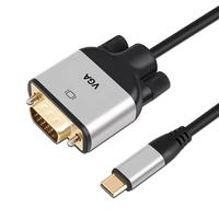 Xput USB-C Typ-C Stecker auf VGA Stecker Adapterkabel 1080P 60Hz HD-Video-Verbindungskabel für MacBook Pro Laptop Monitor Projektor