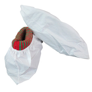 Surchaussures jetables blanches non tissées, élastiques, respirantes et antidérapantes - Indice de sécurité pour <span class=keywords><strong>les</strong></span> visiteurs d'achat - Product Image 6