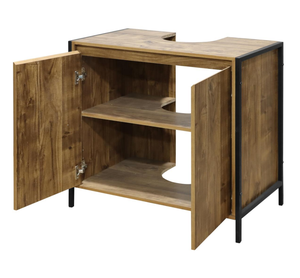 Meuble sous-évier traditionnel très prisé pour <span class=keywords><strong>salle</strong></span> <span class=keywords><strong>de</strong></span> <span class=keywords><strong>bain</strong></span> et salon, avec pieds en bois et métal, mobilier moderne, <span class=keywords><strong>organisateur</strong></span> <span class=keywords><strong>de</strong></span> rangement sécurisé - Product Image 2