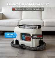 Nettoyeur Vapeur Portable Double Réservoir pour Tapis et Tissus d'Ameublement, Idéal pour Canapés et Moquettes, Machine de Nettoyage des Taches Domestiques