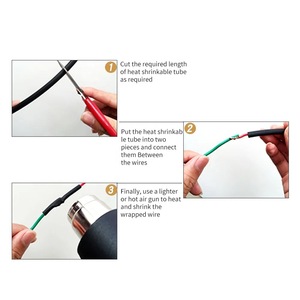 Manchon thermorétractable DINGYUAN 4:1 à double paroi en polyoléfine ignifuge pour l'automobile, avec ligne adhésive - Product Image 3