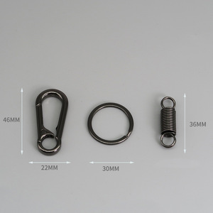 Venta al por mayor <span class=keywords><strong>llavero</strong></span> de Metal de estilo Vintage con cierre giratorio Clip de presión <span class=keywords><strong>llavero</strong></span> de aleación de Zinc para hebilla artesanal DIY para <span class=keywords><strong>monedero</strong></span> - Product Image 2