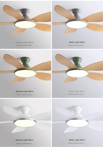 Moteur DC de haute qualité, design moderne, 5 pales de ventilateur en ABS, télécommande, débit d'air élevé, ventilateur de plafond silencieux avec éclairage LED à inverter - Product Image 6