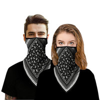 Bandana de cyclisme pour femme en polyester respirant, protection UV, masque triangulaire, foulard, voile de protection solaire – Collection été Coexistence