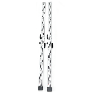 Mire de nivellement télescopique en aluminium double face avec échelle métrique et impériale pour la construction et la topographie - Product Image 3