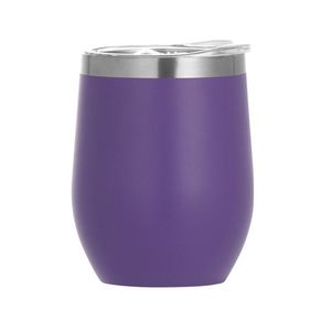 Logo Powder Coated 12Oz Double-Layer Vacuum Stainless Steel Cold and Hot Insulated Eggshell Wine Coffee <b>Large</b> Belly Tumbler <b>Cup</b> - Product Image 1