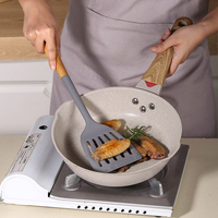Ensemble d'ustensiles de cuisine en silicone avec manche en bois de haute qualité Manjia, antiadhésifs, non toxiques, sans BPA, outils de cuisine