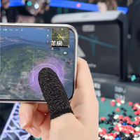 Fundas para Dedos Antideslizantes y Anti-sudor OEM de 2 Dedos, Cubierta para Pantalla Táctil de Teléfono Inteligente, Guantes de Juego para Teléfono Móvil