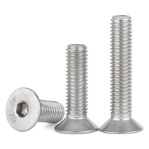 304 Stainless Steel Countersunk Head Socket Cap <b>Screws</b> M2 M3 M4 M5 M6 M8 M10 M12 <b>Flat</b> Head Bolts - Product Image 5