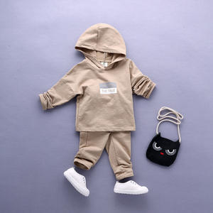 Ensemble de sweats à capuche et pantalons de survêtement de mode coréenne pour enfants, tenues d'entraînement sur Taobao - Product Image 4