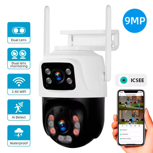 Großhandel 9MP Dual Lens 8x <span class=keywords><strong>Zoom</strong></span> IP-Kamera <span class=keywords><strong>Pan</strong></span> <span class=keywords><strong>Tilt</strong></span>-Funktion Smart Outdoor Wireless Nachtsicht Infrarot Smart Wifi PTZ-Kamera - Product Image 2