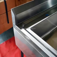 Évier de cuisine en acier inoxydable 201/304 à pieds carrés, style européen, avec égouttoir et revêtement autonettoyant, vente en gros usine