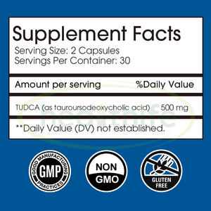 स्वास्थ्यप्रद यकृत स्वास्थ्य पूरक 60 वेजी कैप्सूल तुर्सोडीऑक्सीचोलिक एसिड कैप्सूल - Product Image 3