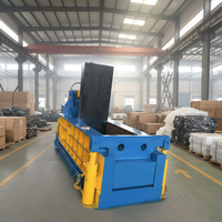 OCEAN Super Qualité Compacteur Horizontal de Déchets Métalliques en Alliage d'Aluminium, Presse à Balles, Pompe à Moteur, Équipement de Recyclage Manuel 7.5kW Haute Puissance