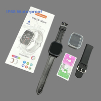 Nouveauté en stock : Montre connectée Wk58 Mate Lady, double bracelet, appels Bluetooth, fréquence cardiaque, montre connectée de luxe, PK T900 ultra Y13