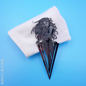 Anime Character Metal <b>Bookmark</b> 80x45mm Die Cutting Stationery Gift - Product Image 3