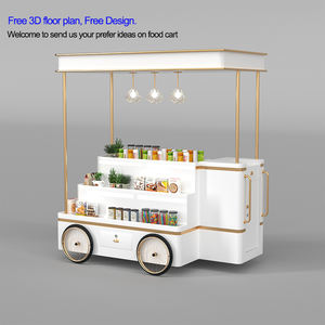 Carrito Móvil de Comida de Acero Inoxidable con Bajo Costo de Envío, Quiosco Plegable para Snacks, Palomitas de Maíz, Café, Jugos y Hot Dogs - Product Image 5