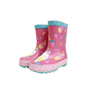 รองเท้าบูทยางกันน้ำสำหรับเด็กวัยหัดเดิน,รองเท้าบูทกันฝนน่ารักน้ำหนักเบาจากประเทศจีน