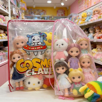 Sacs à cordon transparents en plastique personnalisés OEM/ODM, sacs à dos à cordon pour peluches, poupées et machines à griffes pour magasins