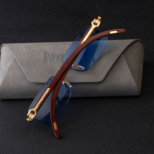 Paradas – lunettes de soleil sans monture pour hommes, verres UV400 en PC, couleur thé doré, protection solaire légère pour les sorties, le cyclisme et la conduite - Product Image 5