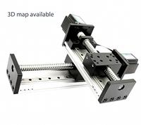 Module de mouvement linéaire à vis à billes robuste, course longue de 50 mm à 2500 mm, actionneur à double guide linéaire pour robot industriel