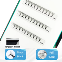 Extensions de cils à tige courte 3D 4D 5D 6D 7D 8D 10D de qualité supérieure liés à la chaleur