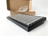 Clavier programmable USB KB84 POS avec lecteur de carte magnétique intégré, 84 touches, clavier de caisse enregistreuse pour systèmes POS