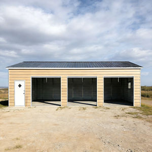 Petit <span class=keywords><strong>garage</strong></span> <span class=keywords><strong>de</strong></span> stationnement en acier galvanisé, structure préfabriquée, solution <span class=keywords><strong>de</strong></span> stockage pour voitures, bâtiment d'entrepôt à ossature métallique - Product Image 2