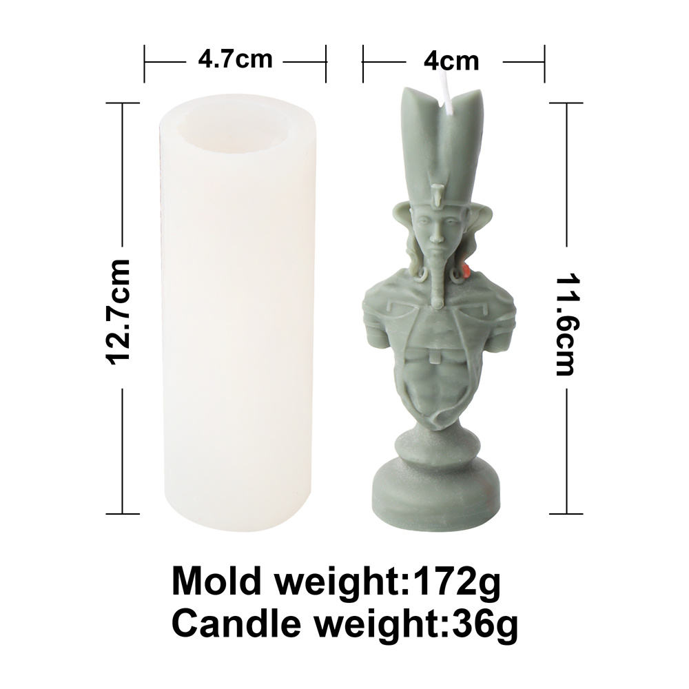 Échecs Caractère Bougie Moule E