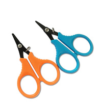 Ciseaux de pêche portables orange pour la randonnée, la chasse et la pêche, coupe-ligne de pêche portable