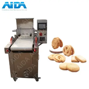 Peralatan pembuatan kue skala kecil 100kg/Jam mengisi mesin pembuat kue biskuit diisi garis produksi kue