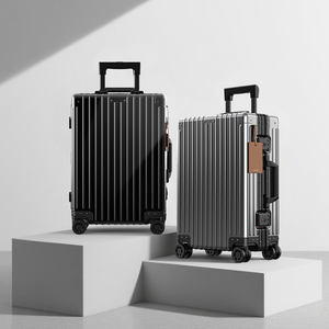 Luxury Modern All Aluminum Carry-On <strong>Luggage</strong> with Durable Alloy Frame TSA Lock Spinner Wheels Waterproof Design - Product Image 3