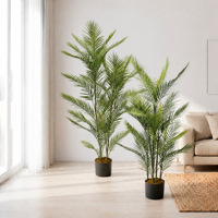 Palmier Areca Artificiel Réaliste de 1,5 m, Faux Dypsis Lutescens en Pot, Décoration Intérieure pour Salon, Bureau, Hôtel, Vente en Gros