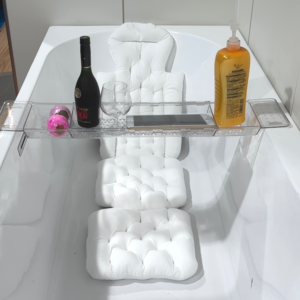 Cuscino da bagno in rete 4D di lusso all'ingrosso stile moderno supporto per il collo ergonomico con antiscivolo ispirato al bagno Spa per bambini - Product Image 3