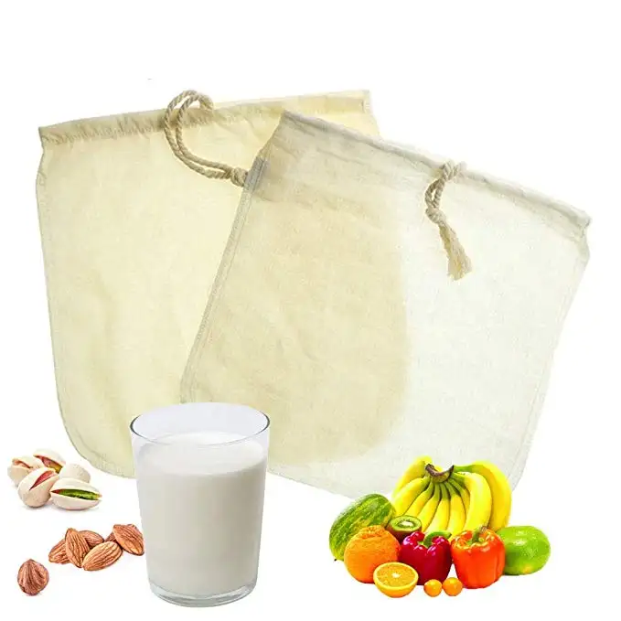 Kenevir kahve filtresi torbası ile İpli/Eko Gıda saklama çantası meyve Torbalar