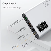 Vente en gros 10000mAh Ultra Slim Fast Charging Power Bank avec affichage numérique 20W Sortie LI-Polymer Batterie pour téléphone