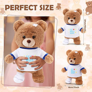 دمية دب محشوة ناعمة وجميلة بتصميم جديد عالي الجودة V349، هدية للأطفال للتعافي من الإصابات وتحقيق الشفاء العاجل - Product Image 2