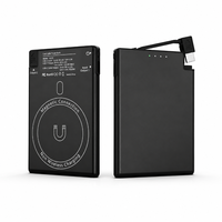 Batterie externe magnétique ultra-fine avec câble USB-C intégré, charge rapide PD20W