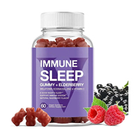 Gummies personnalisées pour le sommeil, vitamines, extraits végétaux, antioxydants, soutien immunitaire pour la santé du sommeil des adultes - Bonbons gélifiés végétaliens