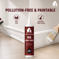 Feidu's Home MSSealant |   Dapat Dicat, Tidak Mengotor untuk Permukaan Batu, Ramah Lingkungan & Tahan Jamur, Untuk Penggunaan Interior