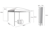 Grand espace personnalisé multifonction automatique pliant protection solaire UV auvent dôme extérieur auvent chapiteau camping gazebo tentes