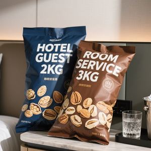 <span class=keywords><strong>Sac</strong></span> d'emballage en <span class=keywords><strong>plastique</strong></span> personnalisé de grande capacité de qualité <span class=keywords><strong>alimentaire</strong></span> avec thermoscellage à fond plat pour croustilles noix pour le stockage - Product Image 5