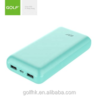 Chargeur de téléphone intelligent haute capacité batterie au lithium double USB prix de gros batterie externe LED double USB 20000mAh