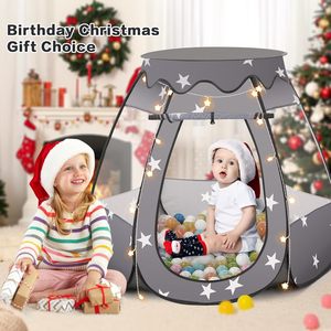 Tente de jeu portable Princesse en polyester doux pour enfants, piscine à balles, jouets, tente de maison de fée pour filles - Product Image 5