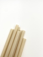 Pailles à boire biodégradables et compostables en bagasse de canne à sucre (PHA) sans PLA pour le camping – Marque BIOPOLY – Alternative au plastique