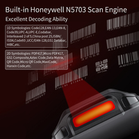 Clavier complet 4 pouces Android PDA NFC Reader CPU Data Terminal 1D/2D QR Code Barcode Scanner Handheld Android 10/12 Operating